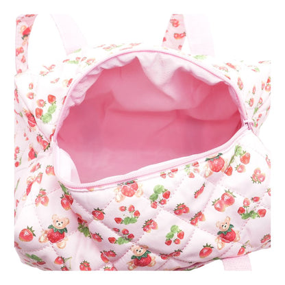 Pink Cotton Blend Shoulder Bag