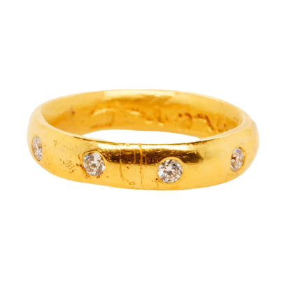 18K Gold Gypsy Set Diamond Eternity Band