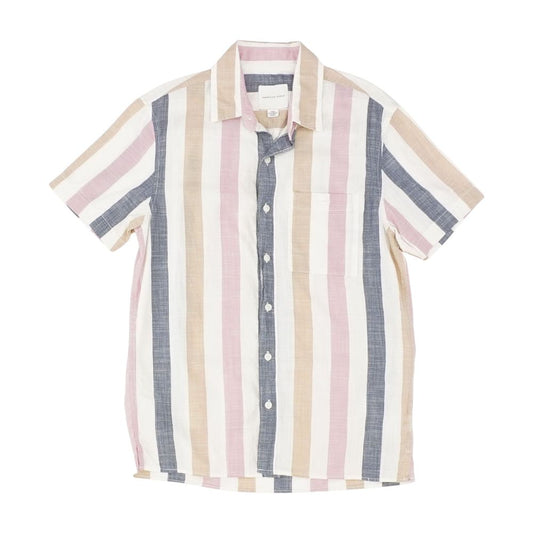 Multi Striped Short Sleeve Button Down