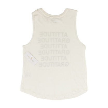 White Solid Active Tank