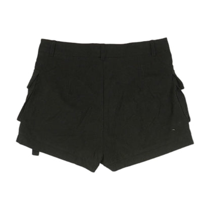 Black Solid Shorts