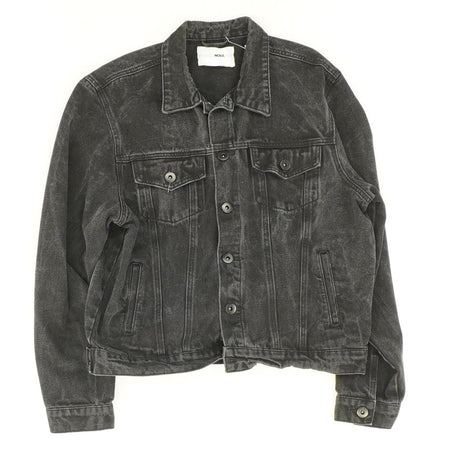 Men's Black Lightweight Denim Trucker Jacket in Black Size S from Hollister