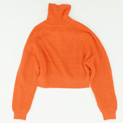 Red Solid Pullover Sweater