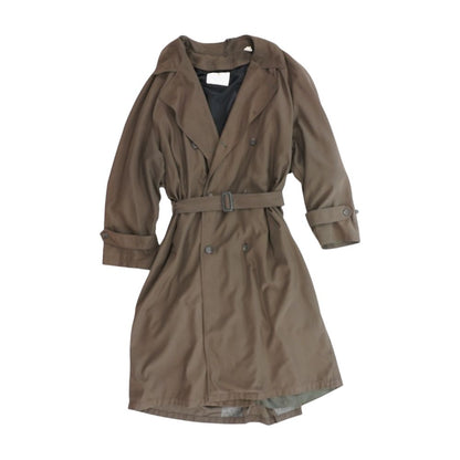 Brown Solid Topcoat Coat