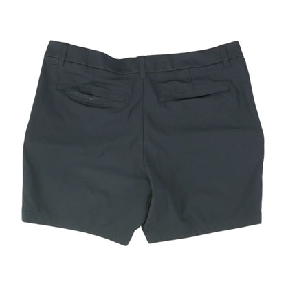 Black Solid Chino Shorts