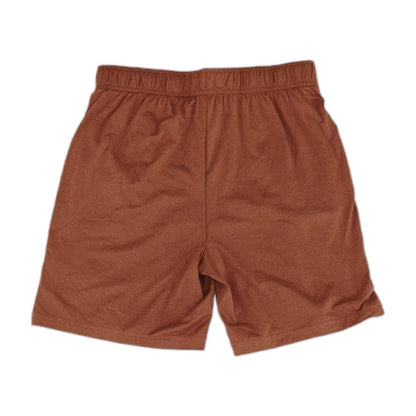 Brown Solid Active Shorts