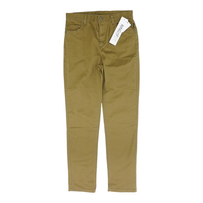 Khaki Solid Five Pocket Pants