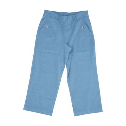 Blue Solid Pants