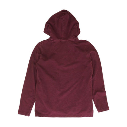 Maroon Solid Hoodie Pullover