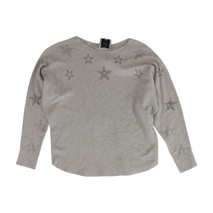 Gray Graphic Crewneck Sweater