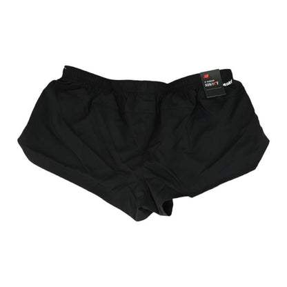 Black Solid Active Shorts