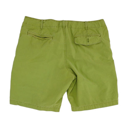 Green Solid Chino Shorts