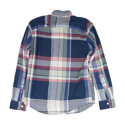 Blue Plaid Long Sleeve Button Down