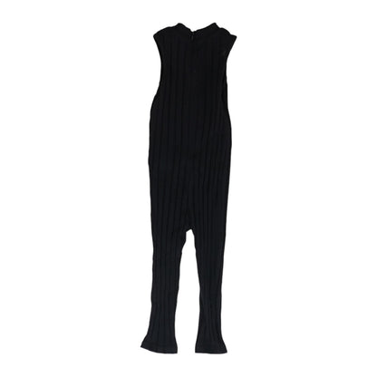 Black Solid Jumpsuit