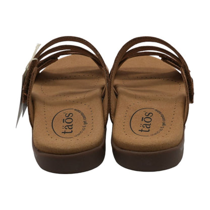 Brown Casual Slide Sandals