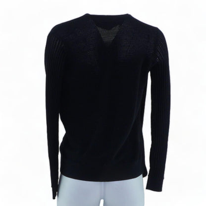 Black Solid Cardigan Sweater