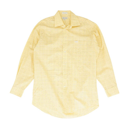 Yellow Plaid Long Sleeve Button Down