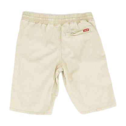 Beige Solid Chino Shorts