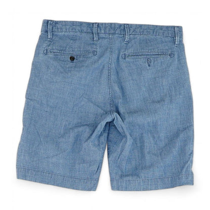 Blue Solid Shorts