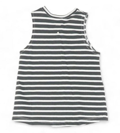 Charcoal Striped Tank