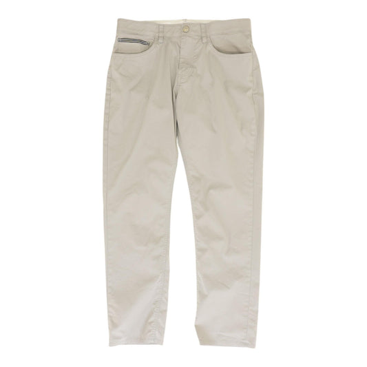 Gray Solid Chino Pants