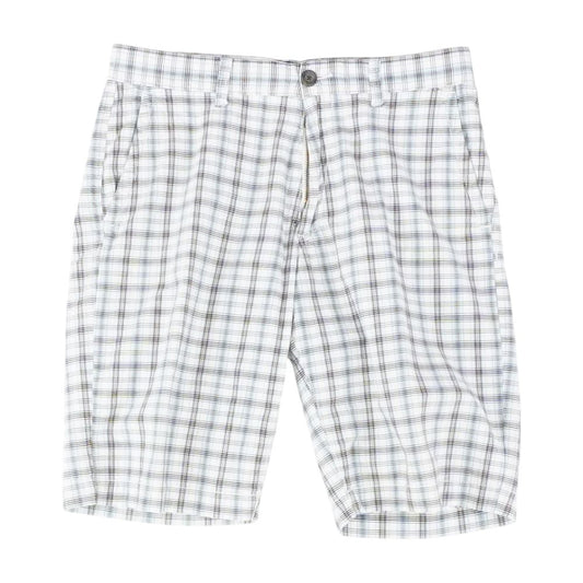 Multi Plaid Chino Shorts