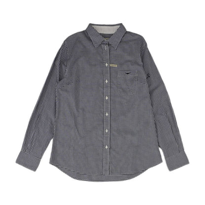 Navy Check Button Down