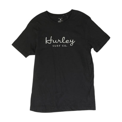 Black Embroidery Detail Crewneck T-Shirt