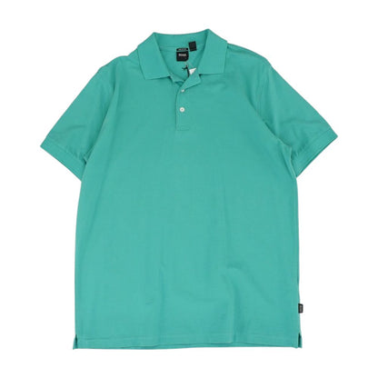 Green Solid Short Sleeve Polo