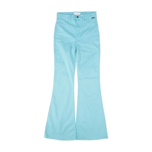 Blue Solid Pants