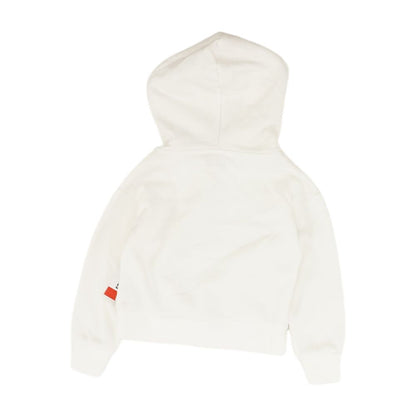 White Solid Hoodie