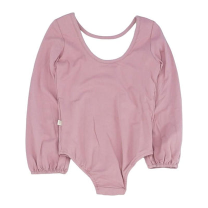 Mauve Solid Long Sleeve Blouse