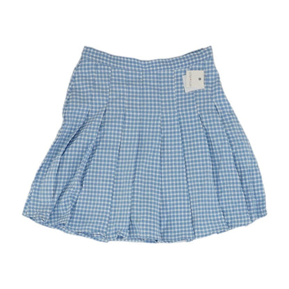 Blue Plaid Mini Skirt