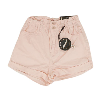 Pink Solid Shorts