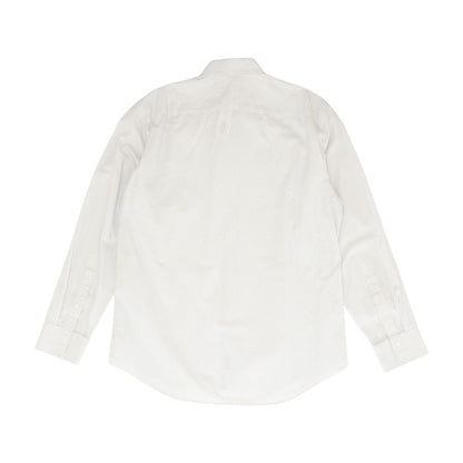 White Misc Long Sleeve Button Down