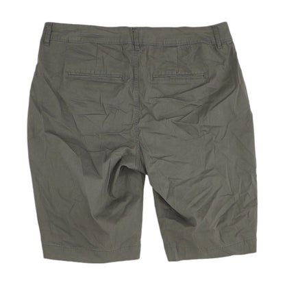 Gray Solid Chino Shorts