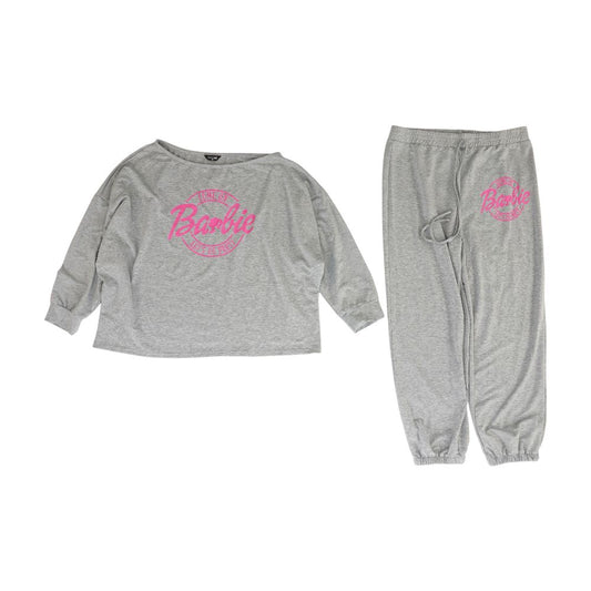 Gray Solid T-Shirt and Pant Set