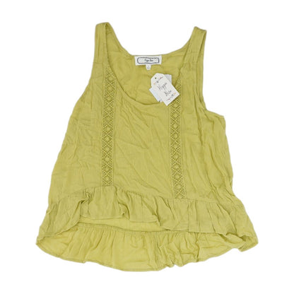 Green Solid Sleeveless Blouse