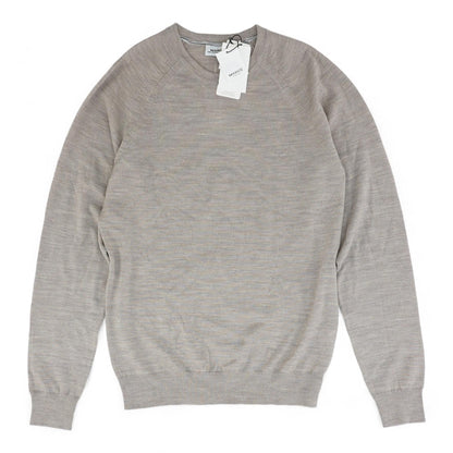 Brown Solid Crewneck Sweater