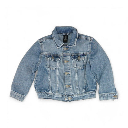 Blue Solid Denim Jacket