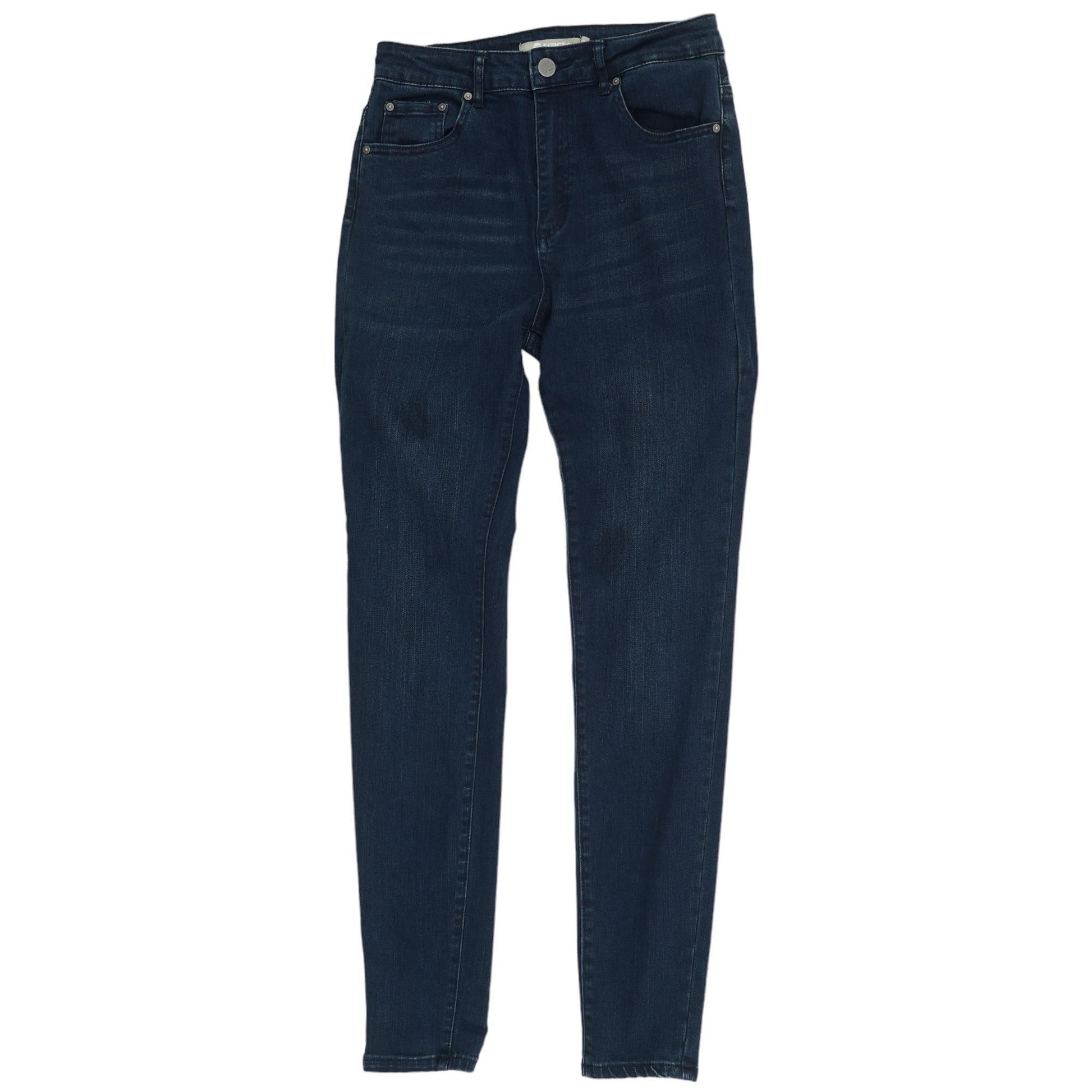 Blue Solid High Rise Skinny Leg Jeans – Unclaimed Baggage