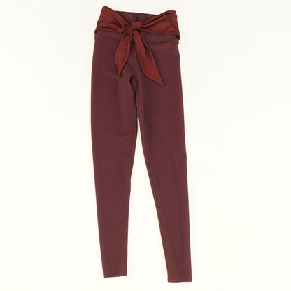 Burgundy Solid Leggings