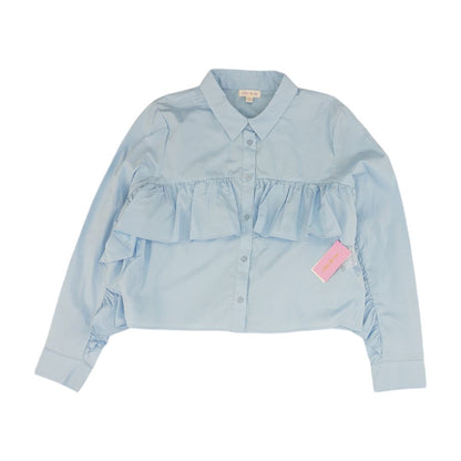 Blue Solid Button Down