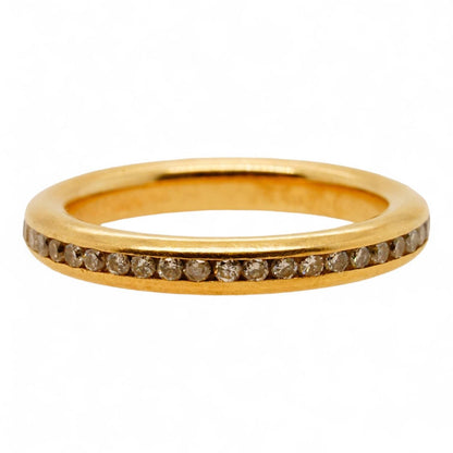 14K Gold Channel Set Diamond Eternity Band