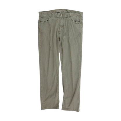 Gray Solid Five Pocket Pants