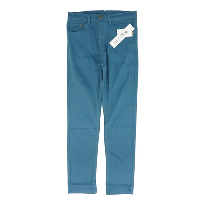 Blue Solid Five Pocket Pants