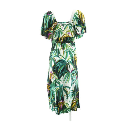 Multi Tropical Midi Dress