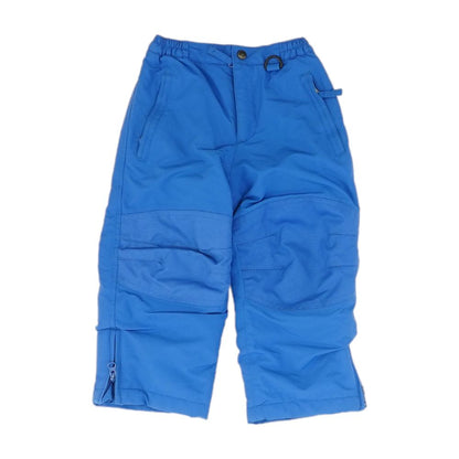 Blue Solid Active Pants