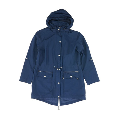 Navy Solid Rain Jacket