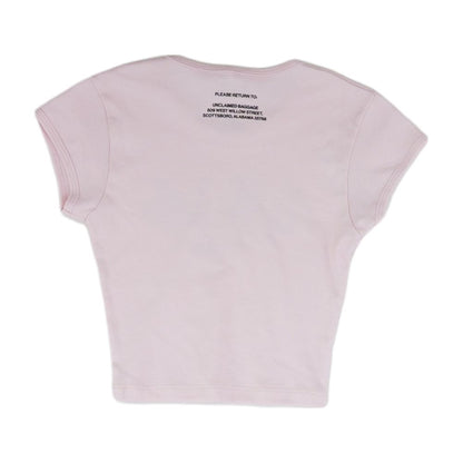 Pink Cropped Unclaimed Baggage T-Shirt